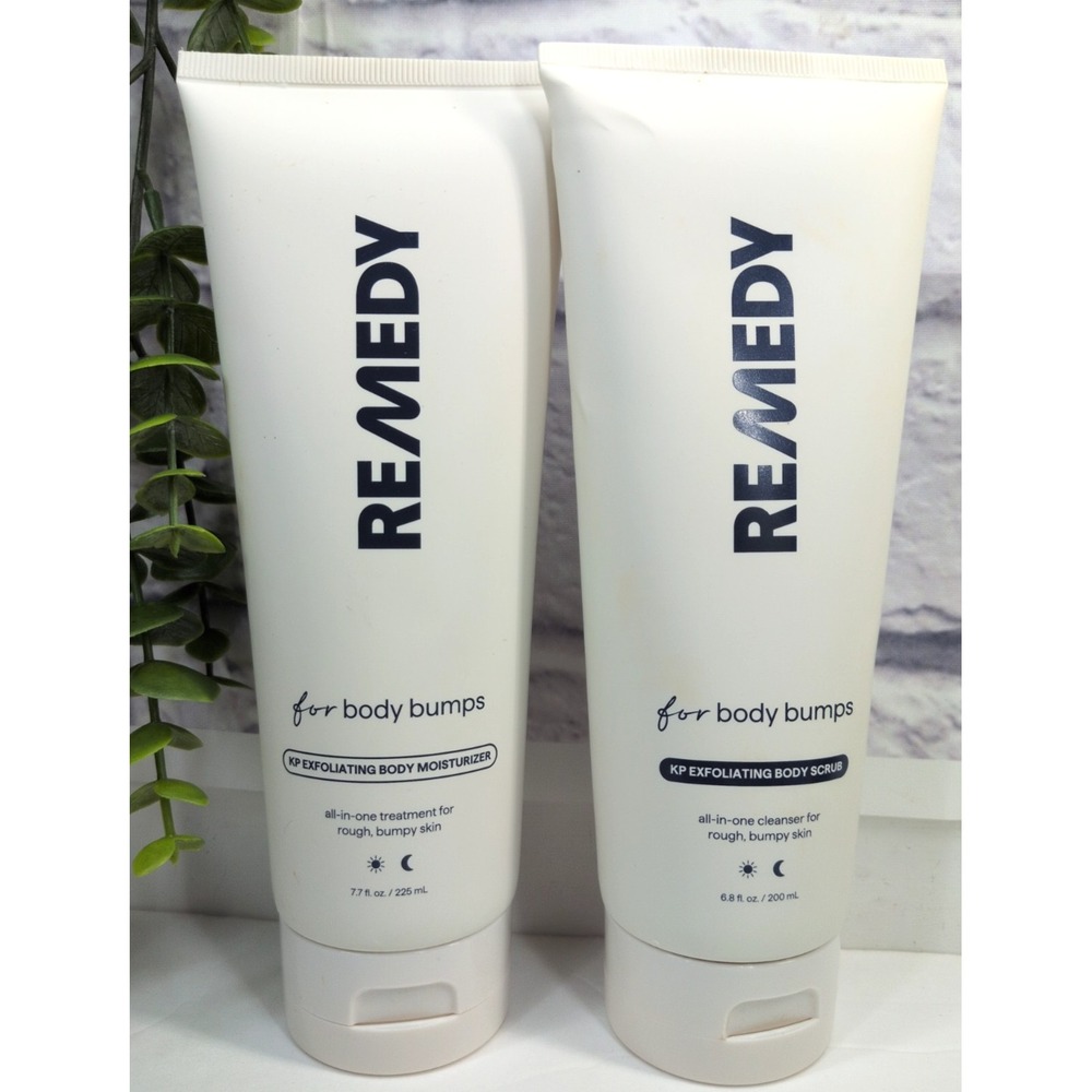 NEW LOT 2😍Remedy KP Exfoliating Body‎ Moisturizer & Scrub for Body Bumps 6.8oz